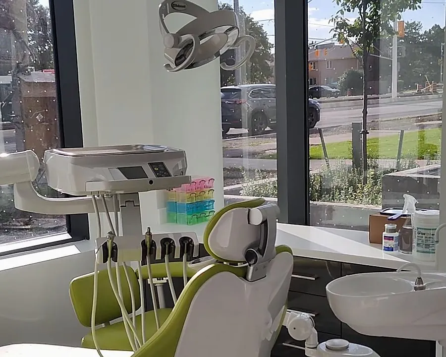 A treatment chair at All Care Dental