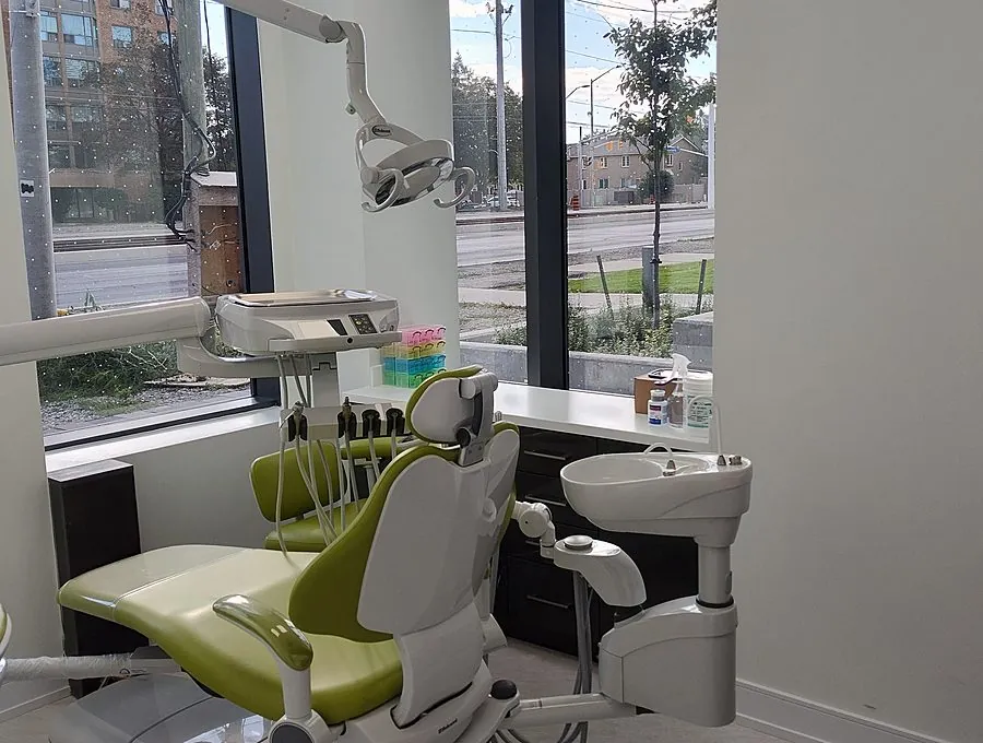 A treatment room at All Care Dental