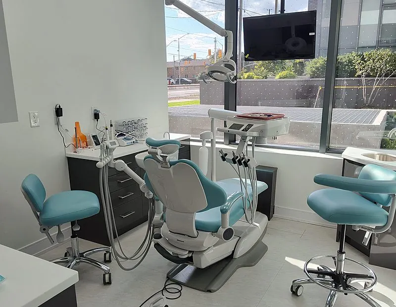 A treatment room at the practice